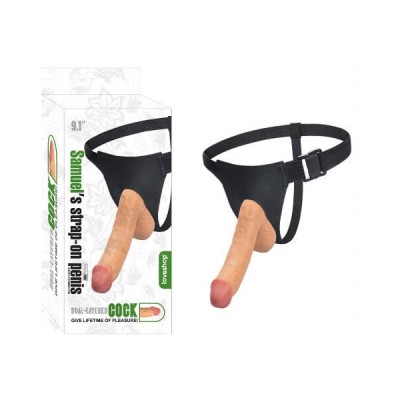 23 cm Realistik Belden Bağlamalı Protez Strapon Penis